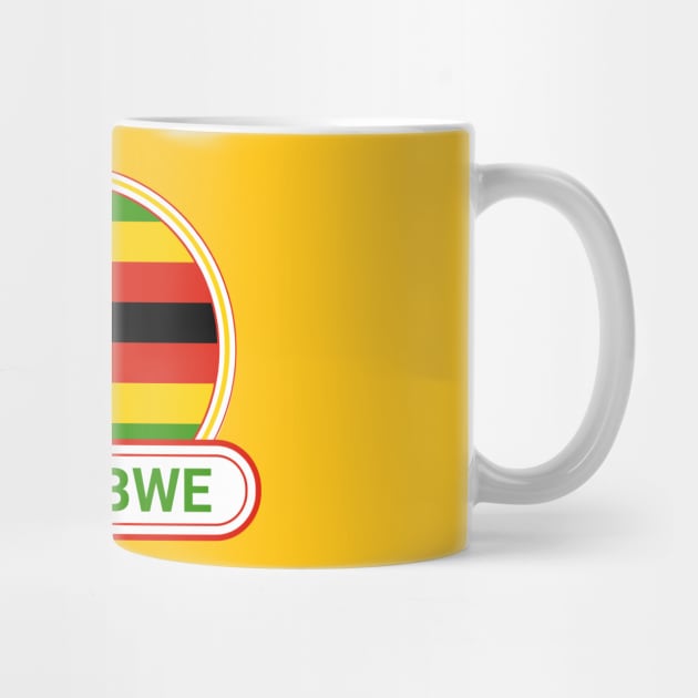 Zimbabwe Country Badge - Zimbabwe Flag by Yesteeyear